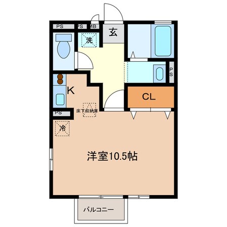 中川原駅 徒歩28分 1階の物件間取画像